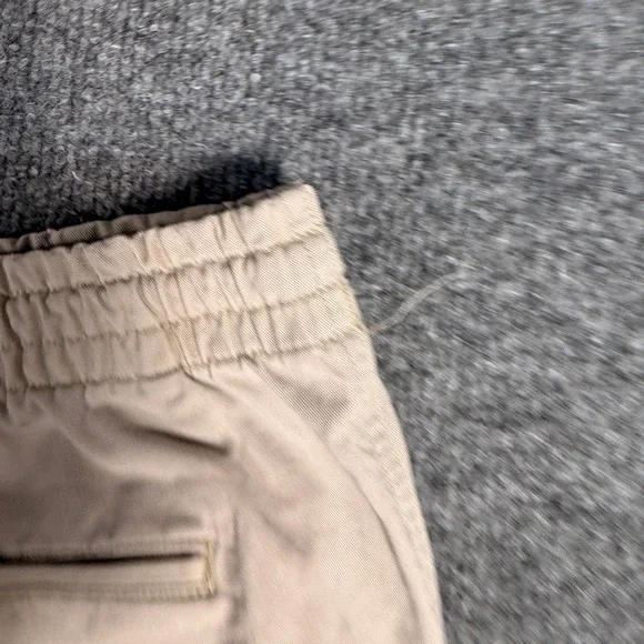Polo Ralph Lauren Mens Large Tan Khaki Elastic Waist Pull On Twill Shorts - Picture 8 of 8
